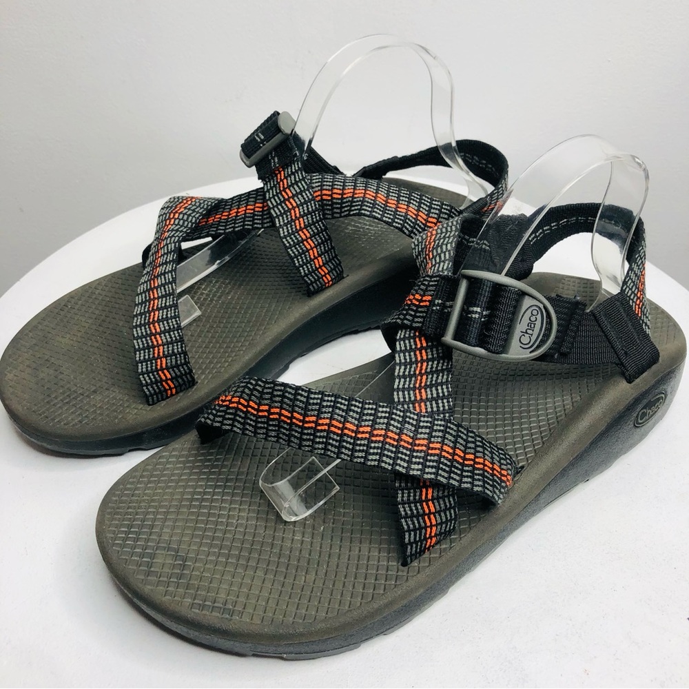 Chaco Z Cloud sandals black & safety orange SZ 13  RR1